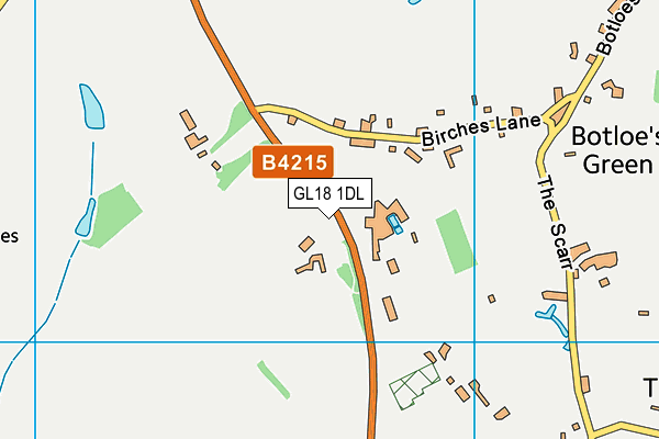 GL18 1DL map - OS VectorMap District (Ordnance Survey)