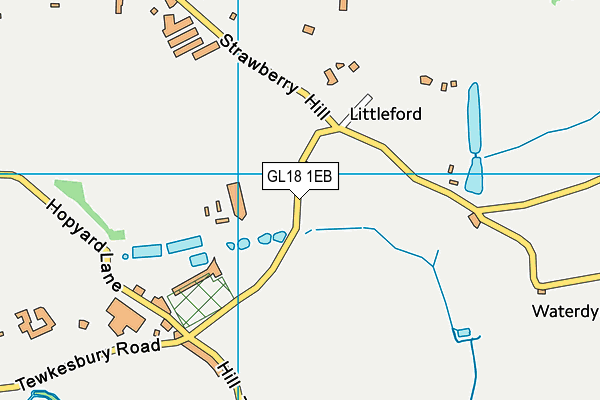 GL18 1EB map - OS VectorMap District (Ordnance Survey)