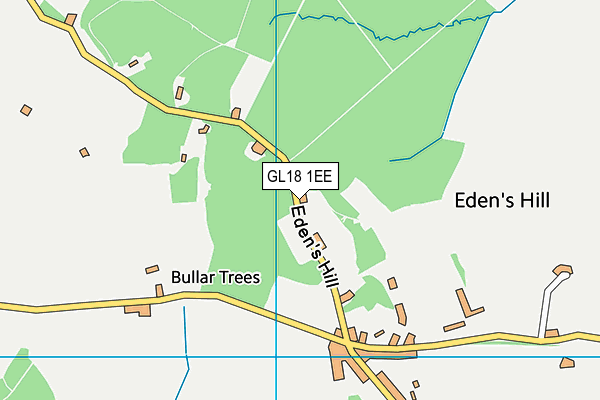 GL18 1EE map - OS VectorMap District (Ordnance Survey)