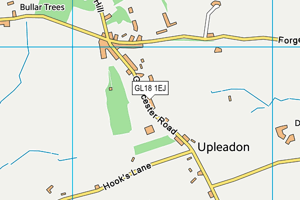GL18 1EJ map - OS VectorMap District (Ordnance Survey)