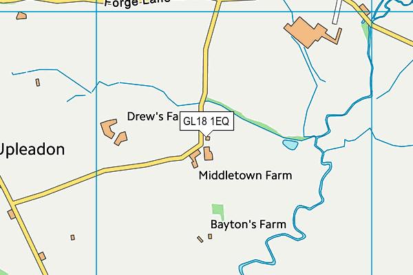 GL18 1EQ map - OS VectorMap District (Ordnance Survey)