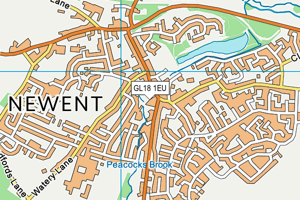 GL18 1EU map - OS VectorMap District (Ordnance Survey)