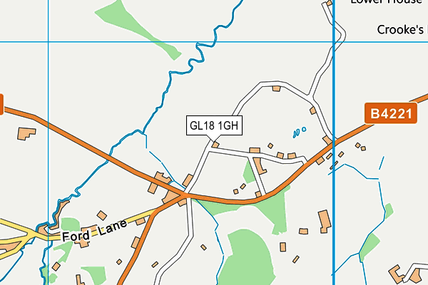 GL18 1GH map - OS VectorMap District (Ordnance Survey)