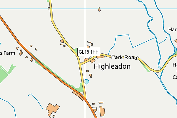 GL18 1HH map - OS VectorMap District (Ordnance Survey)