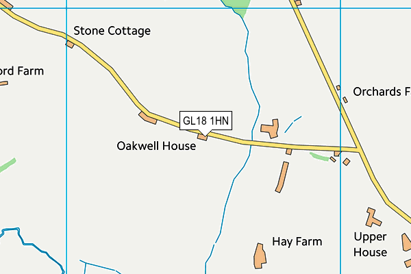 GL18 1HN map - OS VectorMap District (Ordnance Survey)