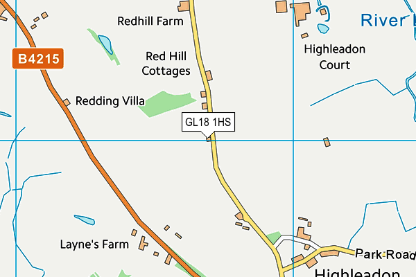 GL18 1HS map - OS VectorMap District (Ordnance Survey)