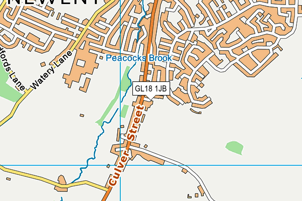 GL18 1JB map - OS VectorMap District (Ordnance Survey)