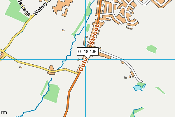 GL18 1JE map - OS VectorMap District (Ordnance Survey)