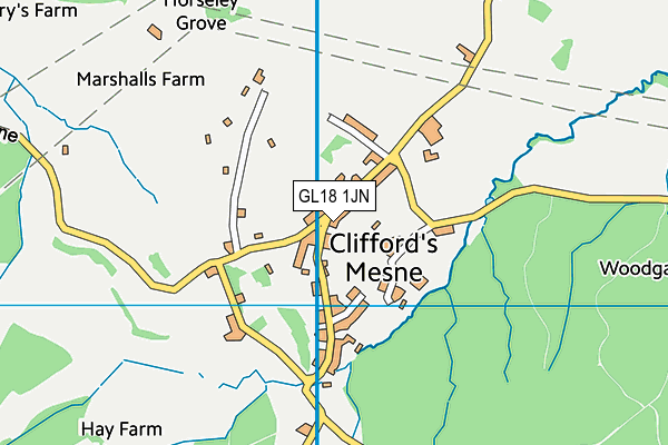 GL18 1JN map - OS VectorMap District (Ordnance Survey)