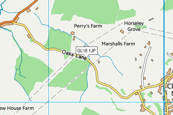 GL18 1JP map - OS VectorMap District (Ordnance Survey)