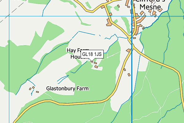 GL18 1JS map - OS VectorMap District (Ordnance Survey)