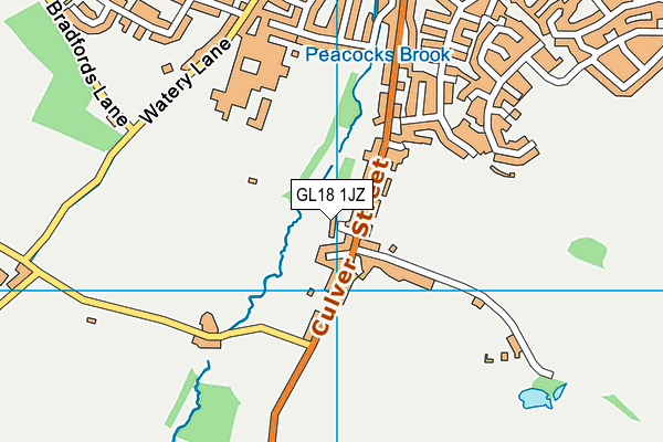 GL18 1JZ map - OS VectorMap District (Ordnance Survey)