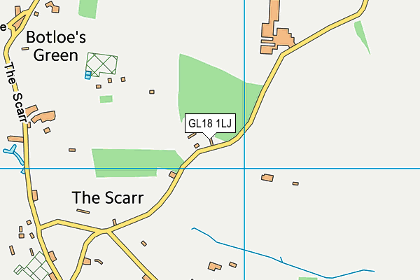 GL18 1LJ map - OS VectorMap District (Ordnance Survey)