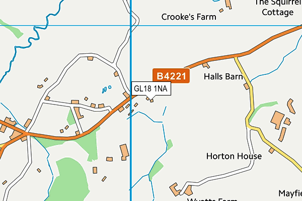 GL18 1NA map - OS VectorMap District (Ordnance Survey)