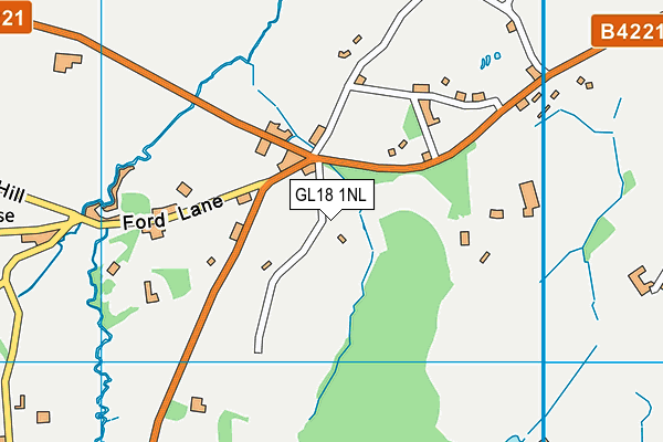 GL18 1NL map - OS VectorMap District (Ordnance Survey)
