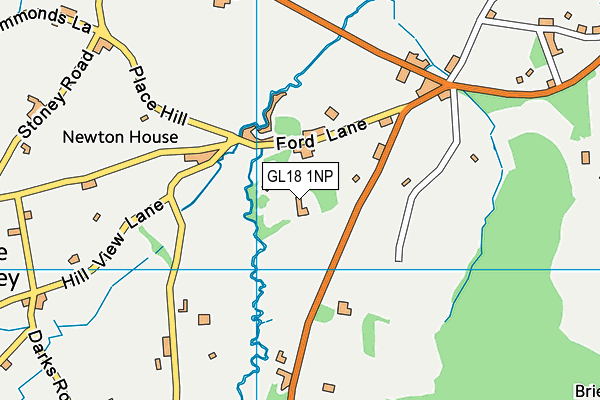 GL18 1NP map - OS VectorMap District (Ordnance Survey)