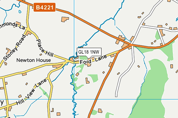 GL18 1NW map - OS VectorMap District (Ordnance Survey)