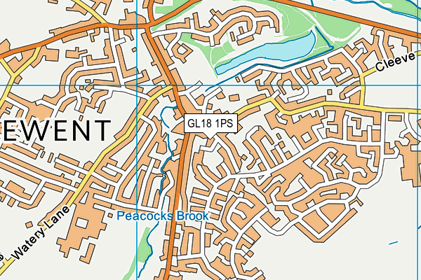 GL18 1PS map - OS VectorMap District (Ordnance Survey)