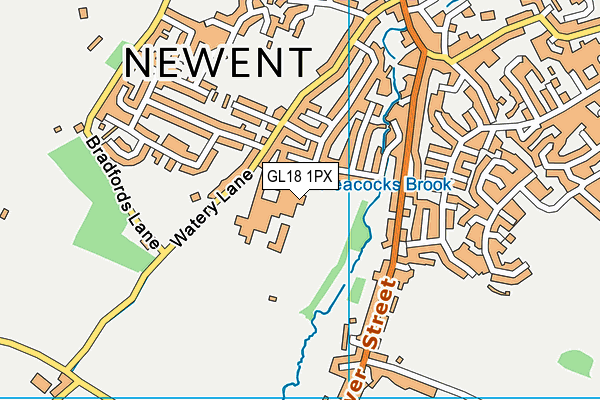 Forest Leisure Newent map (GL18 1PX) - OS VectorMap District (Ordnance Survey)