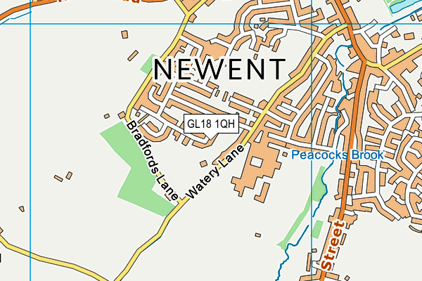 GL18 1QH map - OS VectorMap District (Ordnance Survey)