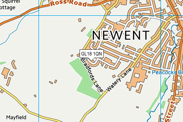 GL18 1QN map - OS VectorMap District (Ordnance Survey)