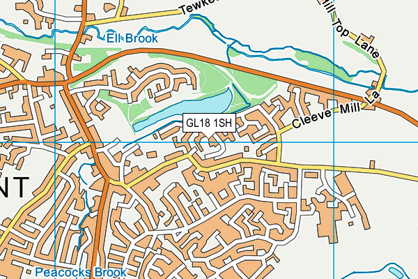 GL18 1SH map - OS VectorMap District (Ordnance Survey)