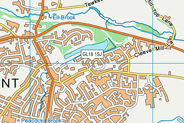 GL18 1SJ map - OS VectorMap District (Ordnance Survey)