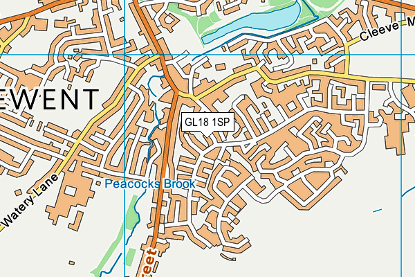 GL18 1SP map - OS VectorMap District (Ordnance Survey)