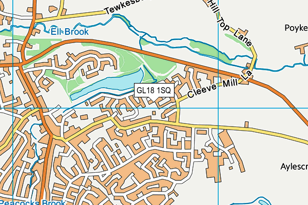 GL18 1SQ map - OS VectorMap District (Ordnance Survey)