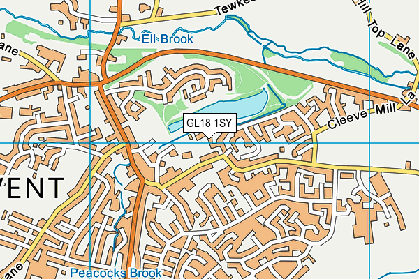 GL18 1SY map - OS VectorMap District (Ordnance Survey)