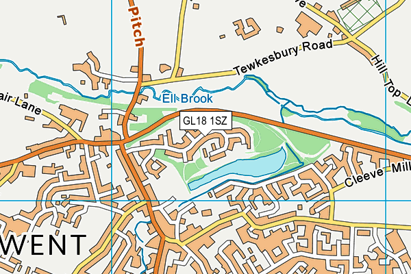 GL18 1SZ map - OS VectorMap District (Ordnance Survey)