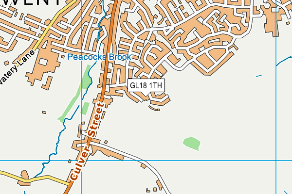 GL18 1TH map - OS VectorMap District (Ordnance Survey)