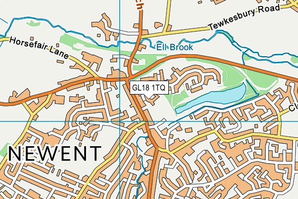 GL18 1TQ map - OS VectorMap District (Ordnance Survey)