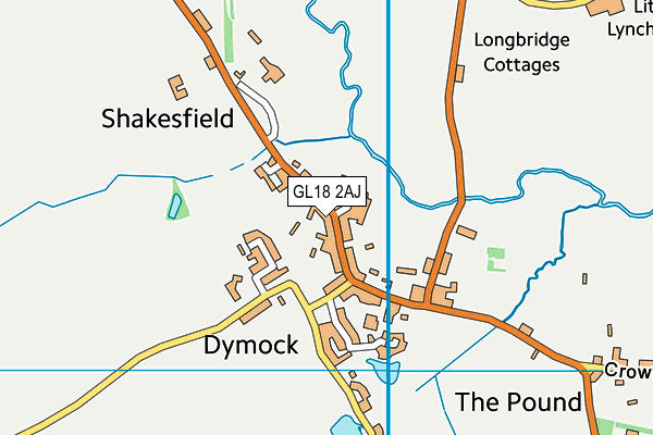 GL18 2AJ map - OS VectorMap District (Ordnance Survey)