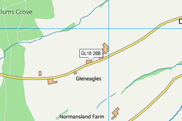 GL18 2BB map - OS VectorMap District (Ordnance Survey)