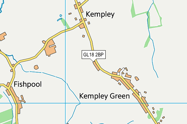 GL18 2BP map - OS VectorMap District (Ordnance Survey)