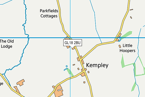 GL18 2BU map - OS VectorMap District (Ordnance Survey)