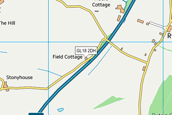 GL18 2DH map - OS VectorMap District (Ordnance Survey)