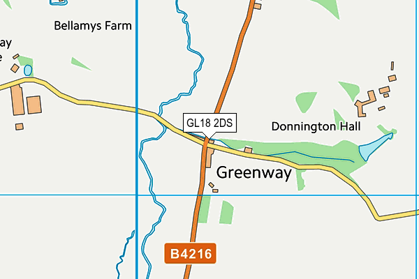 GL18 2DS map - OS VectorMap District (Ordnance Survey)