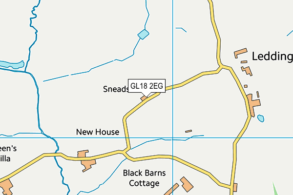 GL18 2EG map - OS VectorMap District (Ordnance Survey)