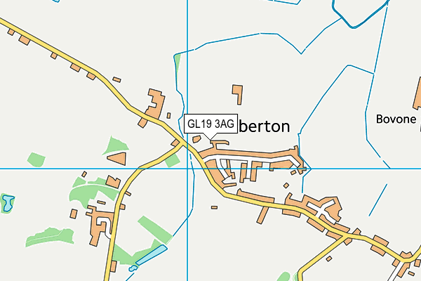 GL19 3AG map - OS VectorMap District (Ordnance Survey)