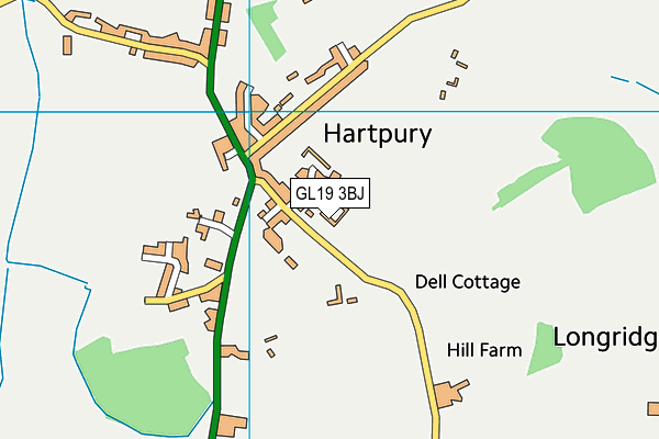 Hartpury Church of England Primary School map (GL19 3BJ) - OS VectorMap District (Ordnance Survey)