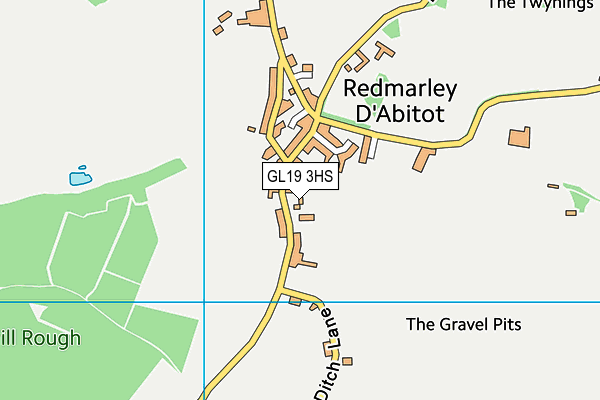 Redmarley Church of England Primary School map (GL19 3HS) - OS VectorMap District (Ordnance Survey)