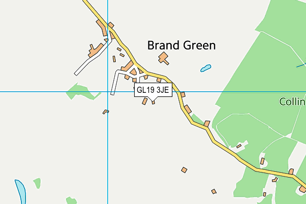 GL19 3JE map - OS VectorMap District (Ordnance Survey)