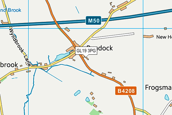 GL19 3PG map - OS VectorMap District (Ordnance Survey)