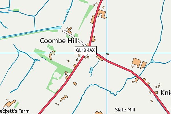 GL19 4AX map - OS VectorMap District (Ordnance Survey)