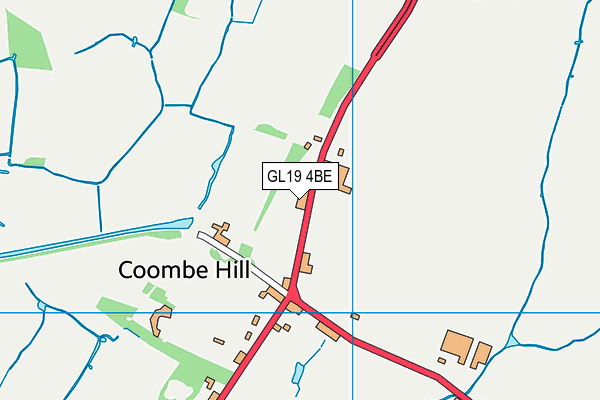 GL19 4BE map - OS VectorMap District (Ordnance Survey)