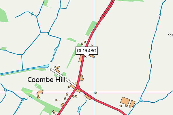 GL19 4BG map - OS VectorMap District (Ordnance Survey)