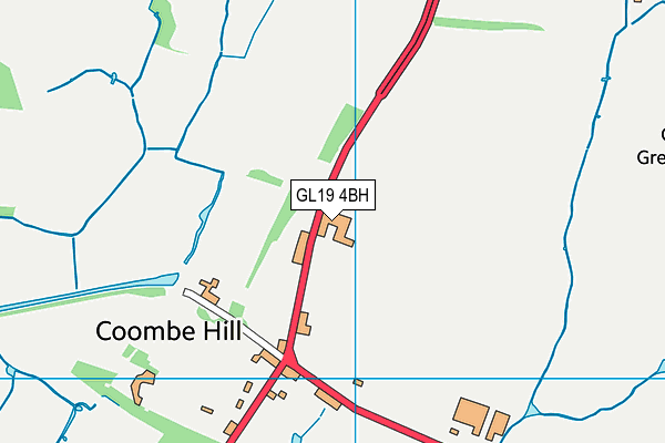 GL19 4BH map - OS VectorMap District (Ordnance Survey)