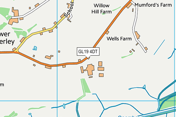 GL19 4DT map - OS VectorMap District (Ordnance Survey)